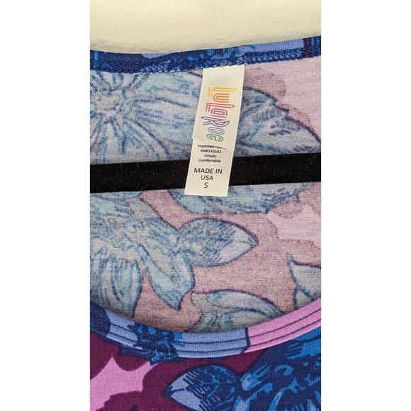 Lularoe Floral Perfect Tee Top Sz Small - Picture 2 of 6